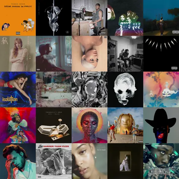 THE Official List Of The Top 25 Albums of 2018 | Features | LIVING LIFE FEARLESS