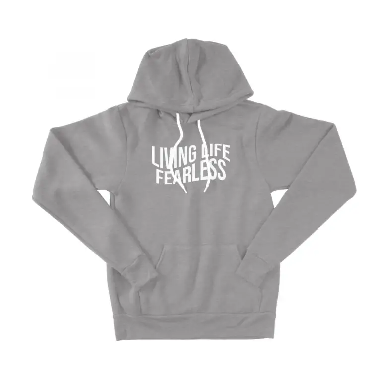 The Wave Hoodie in Heather Grey | Shop | LIVING LIFE FEARLESS