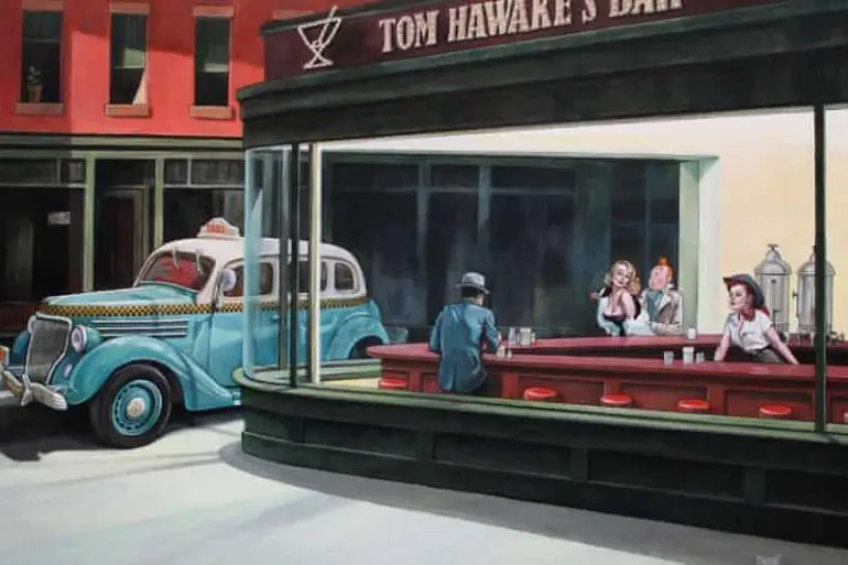 French artist, Xavier Marabout, is being sued for his Tintin/Edward Hopper mashups | News | LIVING LIFE FEARLESS