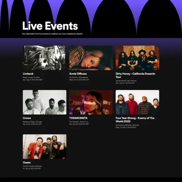Spotify is Entering the Live Concert Tickets Market | News | LIVING LIFE FEARLESS
