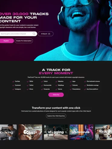 'ThatTrack' Helps Creators Find Music Without Copyright Risks | News | LIVING LIFE FEARLESS