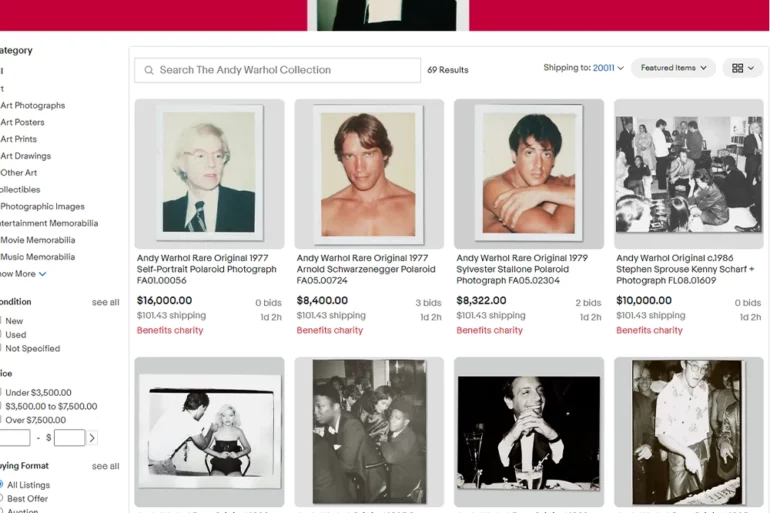 A Massive Official Andy Warhol Auction is Happening On eBay News | LIVING LIFE FEARLESS