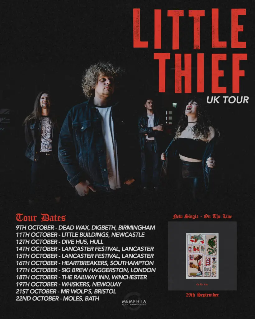 Bristol Rockers Little Thief Reveal Reflective New Single "On The Line" | Latest Buzz | LIVING LIFE FEARLESS