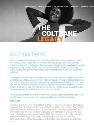 The John & Alice Coltrane Has Prepared a New Program Titled ‘The Year Of Alice’ | News | LIVING LIFE FEARLESS